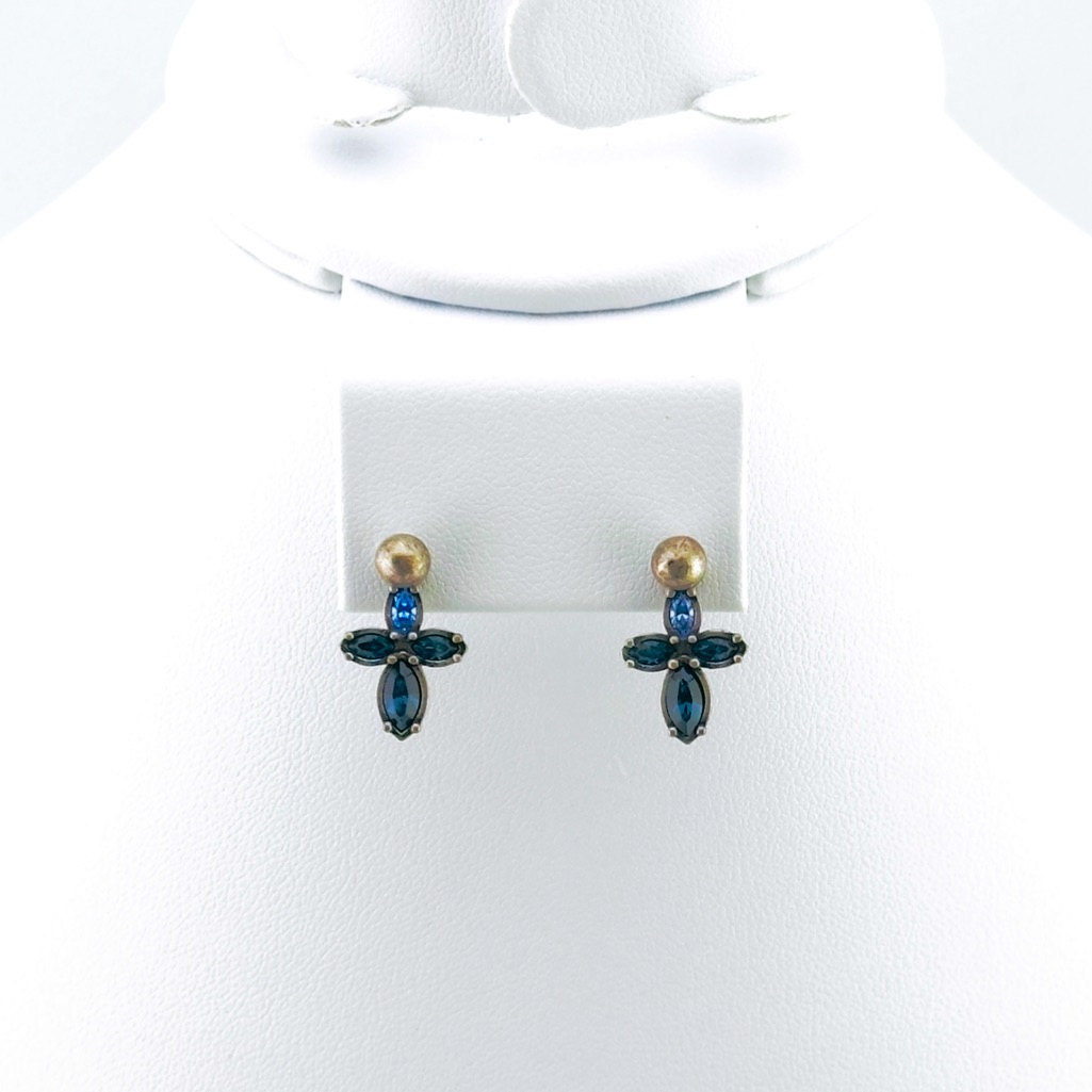 Touchstone Crystal By Swarovski Earrings, Antique
